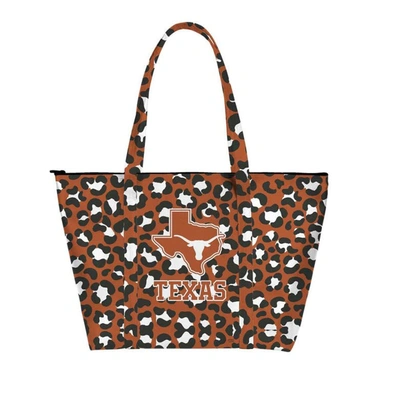 Shop Indigo Falls Texas Longhorns Leopard Weekender Tote Bag In Orange