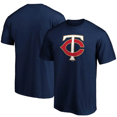 Shop Fanatics Branded Navy Minnesota Twins Official Logo T-shirt