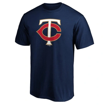 Shop Fanatics Branded Navy Minnesota Twins Official Logo T-shirt