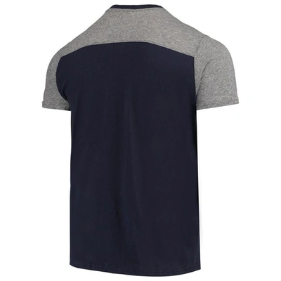 Shop Majestic Threads College Navy/gray Seattle Seahawks Field Goal Slub T-shirt