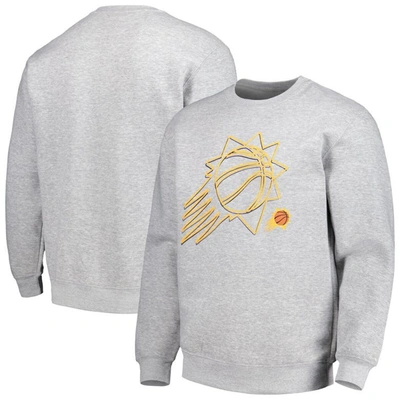 Shop Stadium Essentials Unisex   Heather Gray Phoenix Suns Element Logo Pop Pullover Sweatshirt