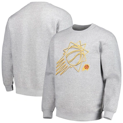 Stadium Essentials Unisex   Heather Gray Phoenix Suns Element Logo Pop Pullover Sweatshirt In Heather Gray