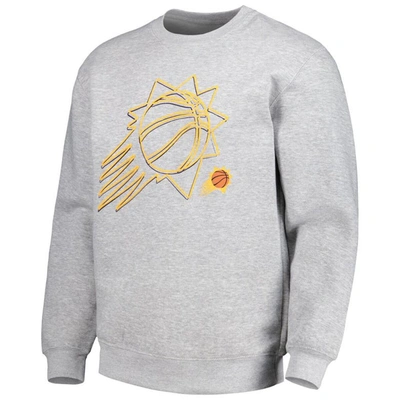 Stadium Essentials Unisex   Heather Gray Phoenix Suns Element Logo Pop Pullover Sweatshirt In Heather Gray