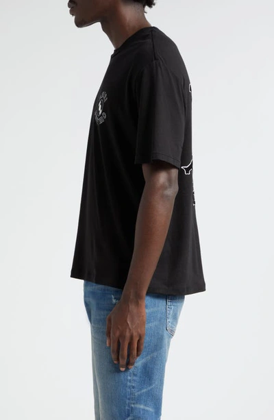 Amiri Premier Record Crew-neck T-shirt In Black