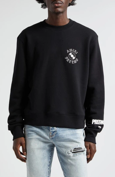 Shop Amiri X Premier Records Cotton Graphic Sweatshirt In Black