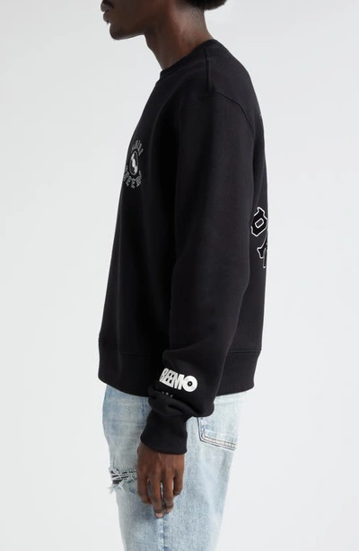 Shop Amiri X Premier Records Cotton Graphic Sweatshirt In Black