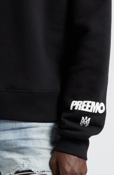 Amiri X Premier Records Cotton Graphic Sweatshirt In Black