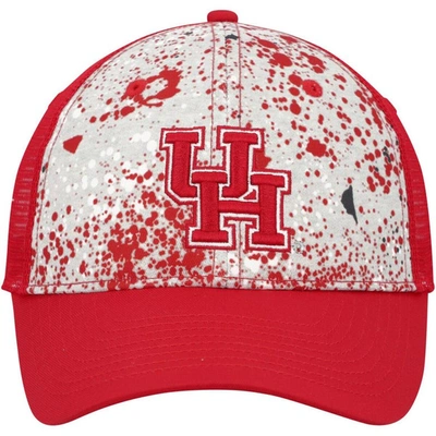Shop Colosseum Gray/red Houston Cougars Love Fern Trucker Snapback Hat