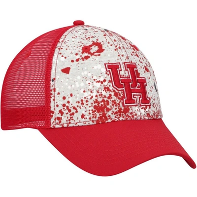 Shop Colosseum Gray/red Houston Cougars Love Fern Trucker Snapback Hat