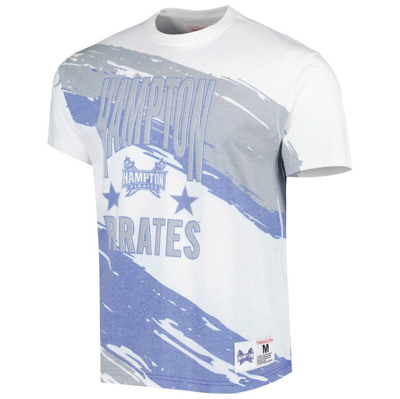 Shop Mitchell & Ness White Hampton Pirates Paintbrush Sublimated T-shirt