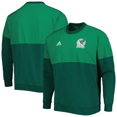 Shop Adidas Originals Adidas Green Mexico National Team Dna Pullover Sweatshirt