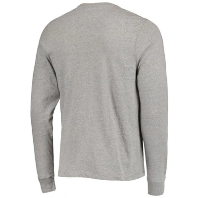 Shop 47 ' Heathered Gray Los Angeles Rams Arch Super Rival Long Sleeve T-shirt In Heather Gray