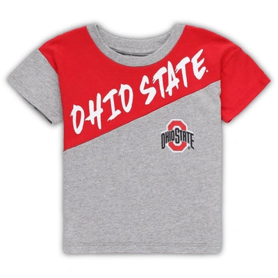 Shop Outerstuff Toddler Heather Gray Ohio State Buckeyes Super Star T-shirt & Shorts Set