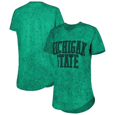 Shop Pressbox Green Michigan State Spartans Southlawn Sun-washed T-shirt