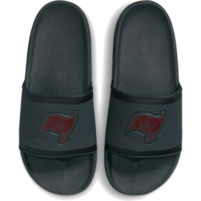 Shop Nike Tampa Bay Buccaneers Off-court Wordmark Slide Sandals In Gray