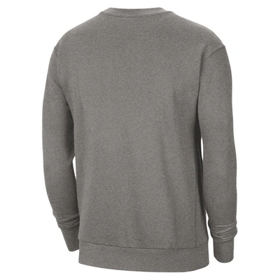 Shop Nike Heathered Gray Team 31 Nba 75th Anniversary Fleece Sweatshirt In Heather Gray