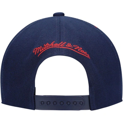 Shop Mitchell & Ness Navy New Jersey Nets Hardwood Classics Earthquake Snapback Hat