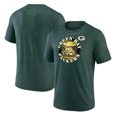 Shop Fanatics Branded Heathered Green Green Bay Packers Sporting Chance T-shirt In Heather Green