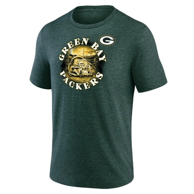 Shop Fanatics Branded Heathered Green Green Bay Packers Sporting Chance T-shirt In Heather Green