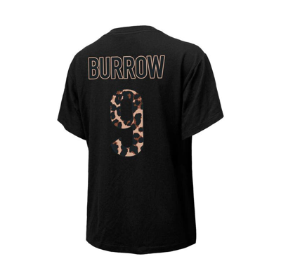 Shop Majestic Threads Joe Burrow Black Cincinnati Bengals Leopard Player Name & Number T-shirt