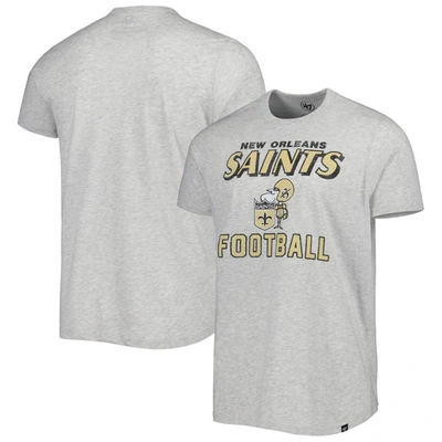 Shop 47 ' Heathered Gray New Orleans Saints Dozer Franklin Lightweight T-shirt