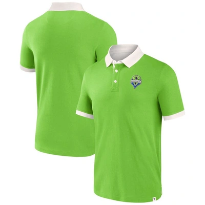 Shop Fanatics Branded Rave Green Seattle Sounders Fc Second Period Polo Shirt