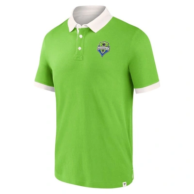 Shop Fanatics Branded Rave Green Seattle Sounders Fc Second Period Polo Shirt