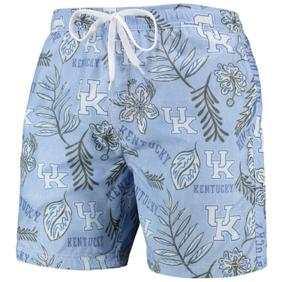 Shop Wes & Willy Light Blue Kentucky Wildcats Vintage Floral Swim Trunks