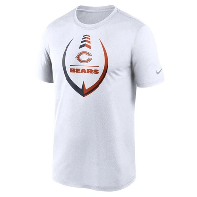 Shop Nike White Chicago Bears Icon Legend Performance T-shirt