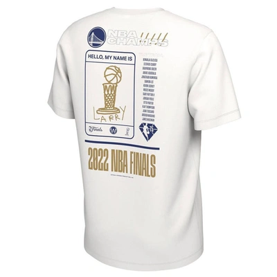 Shop Nike White Golden State Warriors 2022 Nba Finals Champions Roster T-shirt
