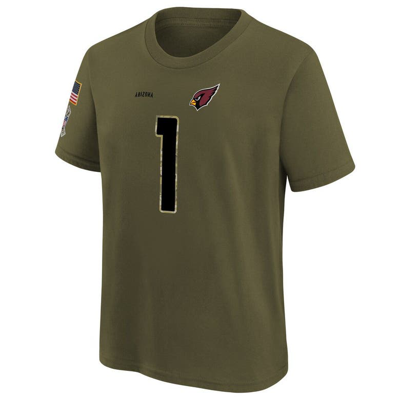 Shop Nike Youth  Kyler Murray Olive Arizona Cardinals 2022 Salute To Service Name & Number T-shirt
