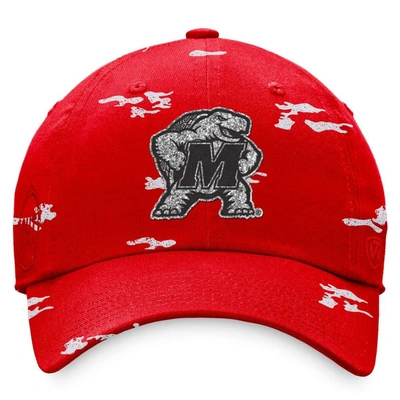 Shop Top Of The World Red Maryland Terrapins Oht Military Appreciation Betty Adjustable Hat