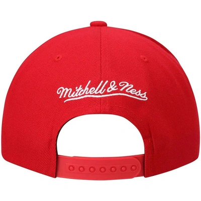 Shop Mitchell & Ness Red Houston Rockets Ground 2.0 Snapback Hat