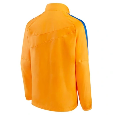 Shop Nike Youth  Orange Barcelona Academy All-weather Raglan Full-zip Jacket