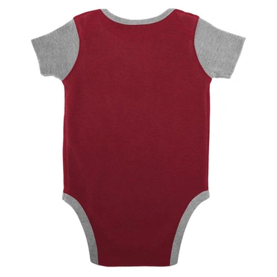 Shop Outerstuff Newborn & Infant Crimson Alabama Crimson Tide Home Field Advantage Three-piece Bodysuit, Bib & Booti
