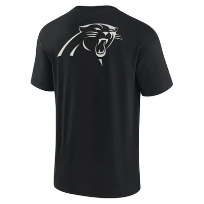 Shop Fanatics Signature Unisex  Black Carolina Panthers Elements Super Soft Short Sleeve T-shirt