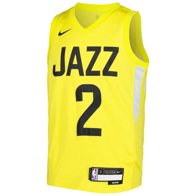 Shop Nike Youth  Collin Sexton Yellow Utah Jazz Swingman Jersey