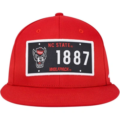 Shop Adidas Originals Adidas  Red Nc State Wolfpack Established Snapback Hat