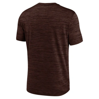 Shop Nike Brown San Diego Padres Wordmark Velocity Performance T-shirt