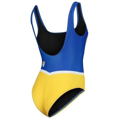 Shop Foco Royal Los Angeles Rams Team One-piece Swimsuit