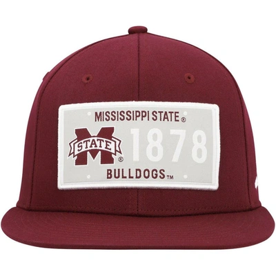 Shop Adidas Originals Adidas  Maroon Mississippi State Bulldogs Established Snapback Hat