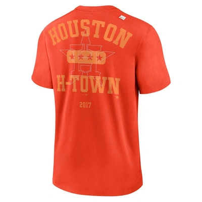 Shop Nike Orange Houston Astros Statement Game Over T-shirt