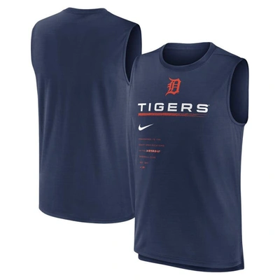 Shop Nike Navy Detroit Tigers Exceed Performance Tank Top