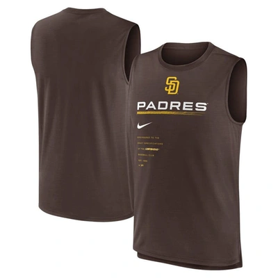 Shop Nike Charcoal San Diego Padres Exceed Performance Tank Top