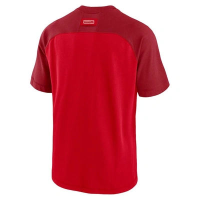 Shop Nike Red Liverpool Travel Raglan T-shirt