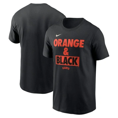 Shop Nike Black San Francisco Giants Rally Rule T-shirt