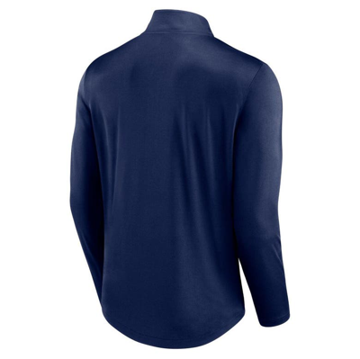 Fanatics Branded Navy Denver Broncos Tough Minded Quarter-zip Top In Navy