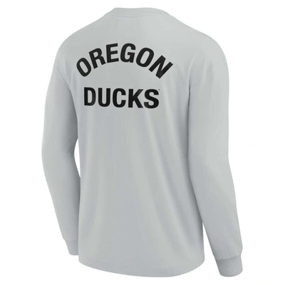 Shop Fanatics Signature Unisex  Gray Oregon Ducks Elements Super Soft Long Sleeve T-shirt