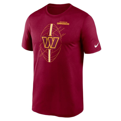 Shop Nike Burgundy Washington Commanders Legend Icon Performance T-shirt