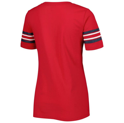 Shop New Era Red St. Louis Cardinals Team Stripe T-shirt